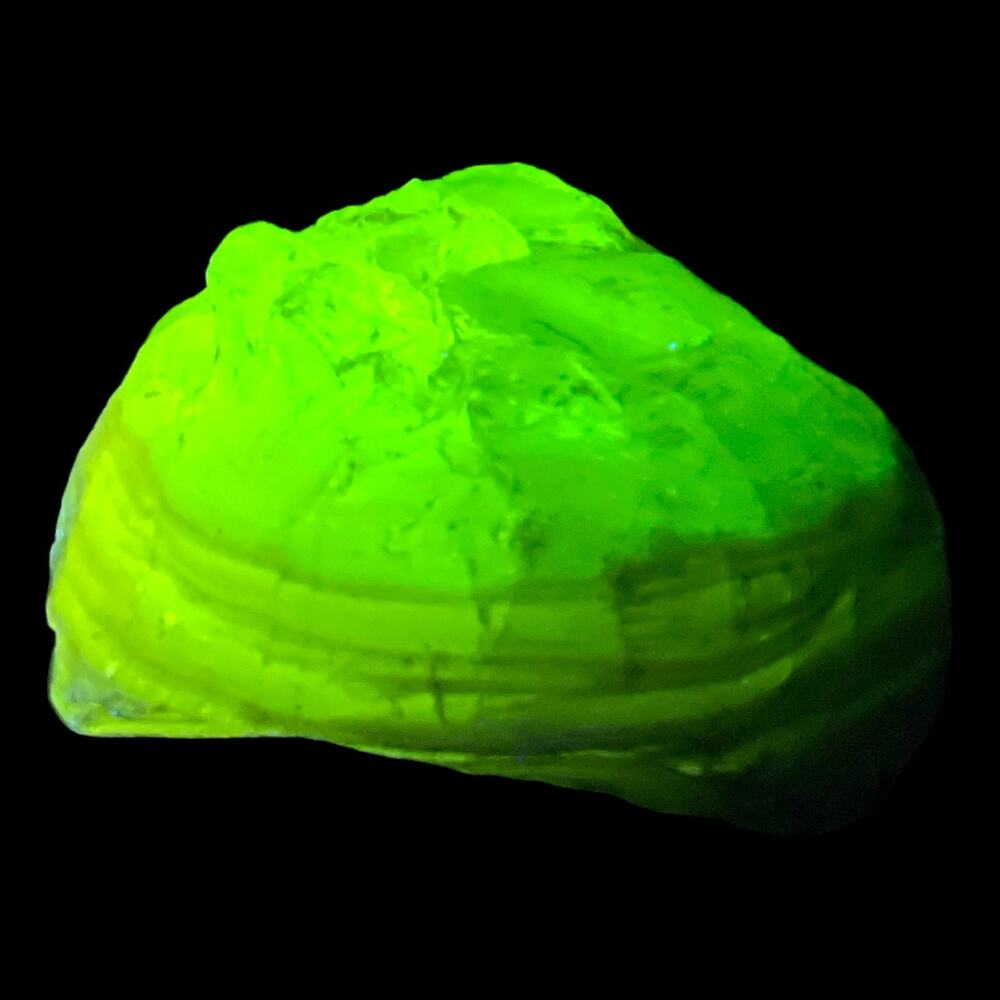 Sapphire Blue‎ Milk Glass Art Glass Cullet Glowing Manganese Slag Glass #4GX111